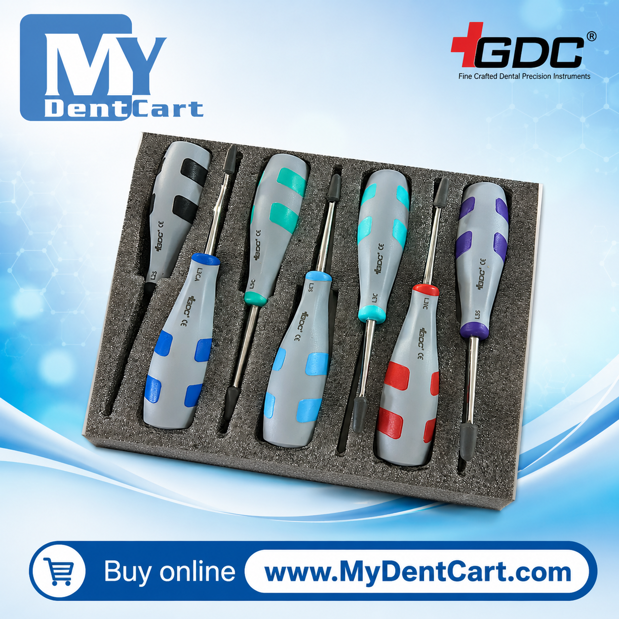GDC Luxatip set of 7 pcs