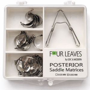 Four leaves Posterior Saddle Matrices